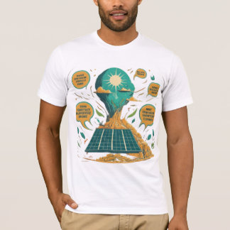 groene energie, zonnepaneel t-shirt