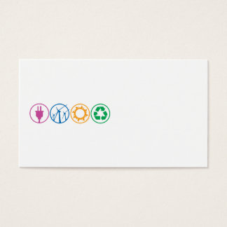 Groene energiesymbolen visitekaartje