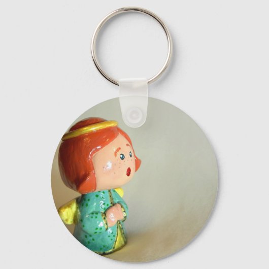 Groene Engel III Sleutelhanger (Voorkant)