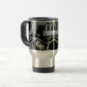 Groene engine reisbeker (Voorkant links)