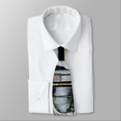 Groene engine stropdas (Gebonden)