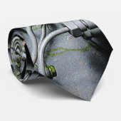 Groene engine stropdas (Opgerold)