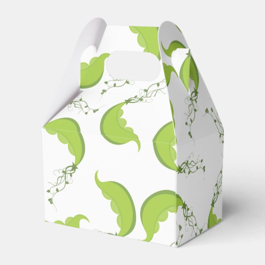 Groene erwt Baby shower geschenkdoos Bedankdoosjes (Achterkant)