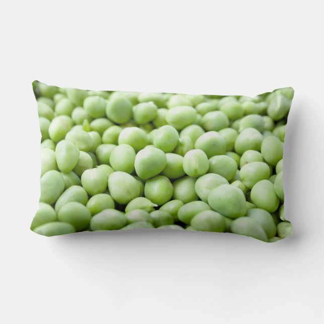 Groene erwten kussen (Achterkant)