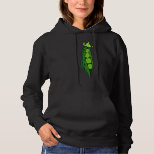 Groene Erwten Peul Grappige Plantaardige Groenten Hoodie