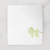 Groene espen catkins waterverf naam (Buitenkant ongevouwen)