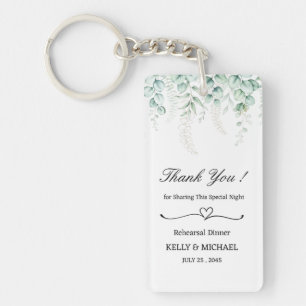 Groene Eucalyptus Bladeren Oefen Diner Favoriet Sleutelhanger