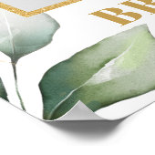 Groene Eucalyptus boho bruidsdouche foto prop Poster (Hoek)