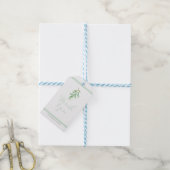 Groene Eucalyptus Botanische bladeren Rustic Weddi Cadeaulabel (Met Touw)