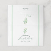 Groene Eucalyptus Botanische bladeren Tafel Zitpla (Buitenkant ongevouwen)