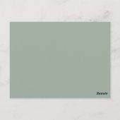 Groene Eucalyptus Botanische Date Night Ideeën Kaa Briefkaart (Achterkant)