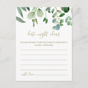 Groene Eucalyptus Botanische Datum Avond Ideeën Ka Briefkaart