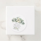 Groene Eucalyptus Bruidsdouche Bedankjes Labels (In situ)