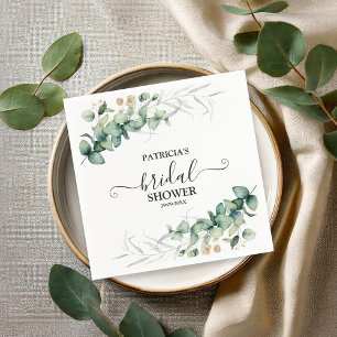 Groene Eucalyptus Bruidsdouche Servet
