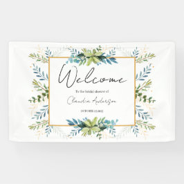 Groene eucalyptus bruidsshower Banner