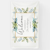 Groene eucalyptus bruidsshower Banner (Verticaal)