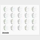 Groene Eucalyptus Custom Baby shower Dank u Ronde Sticker (Vel)