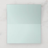 Groene Eucalyptus en Katoen Bloemen Bruiloft (Binnenkant ongevouwen)