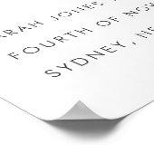 Groene Eucalyptus Loof Bruiloft Ontvangst Poster (Hoek)