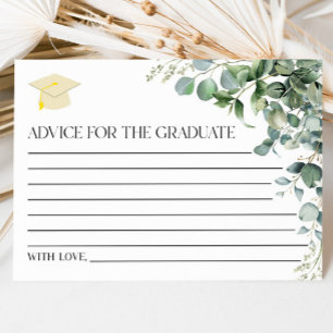 Groene Eucalyptus Plant Graduation Party Advieskaart