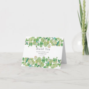 Groene Eucalyptus Slinger Trouw Dank Je Wel Kaart
