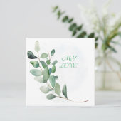 Groene eucalyptusbladeren (Staand voorkant)