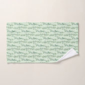 Groene Eucalyptusbladeren Botanisch Cadeau Bad Handdoek (Handdoek)