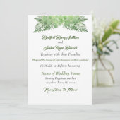 Groene Eucalyptuspalmbladeren Elegant Wedding (Staand voorkant)