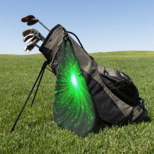 Groene explosie golfhanddoek