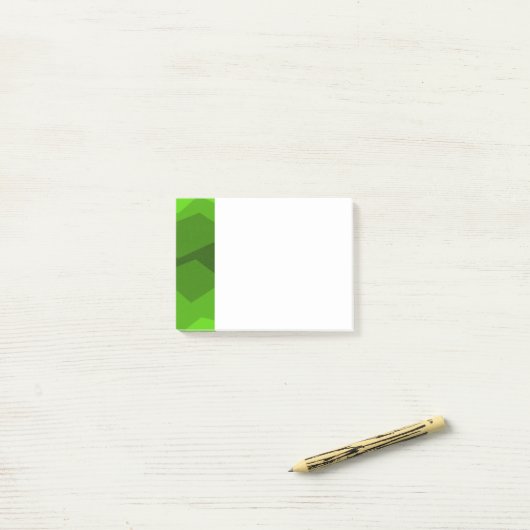 Groene Fade Post-it® Notes (Op bureau)