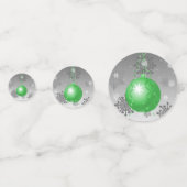 Groene Fancy kerstsiertafel Confetti (Voorkanten)