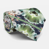 Groene fancy mode voor mannen stropdas (Opgerold)