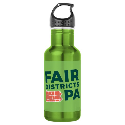 Groene FDPA waterfles (Voorkant)