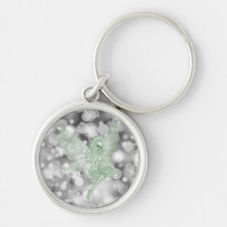 Groene fee op Bokeh-achtergrond Sleutelhanger