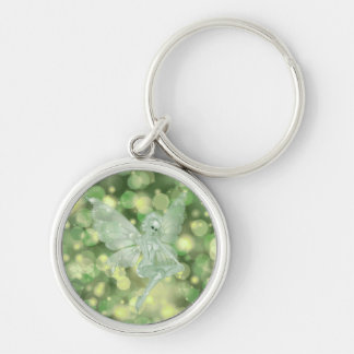 Groene fee op Bokeh-achtergrond Sleutelhanger