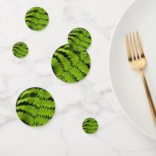 Groene fern confetti (Groep)