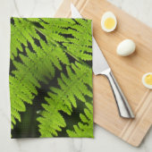 Groene fern theedoek (Quarter Fold)