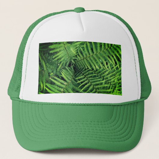 Groene fern trucker pet (Voorkant)