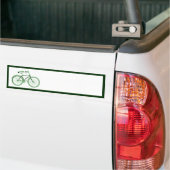 groene fiets bumpersticker (Op Truck)