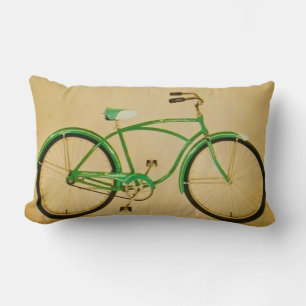 groene fiets Lumbar Pillow Kussen