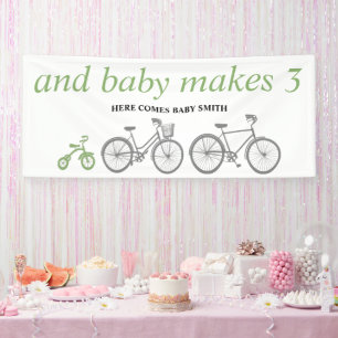 Groene fiets spandoek