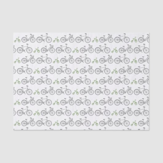 Groene fiets tissuepapier (Voorkant)