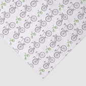 Groene fiets tissuepapier (Detail)