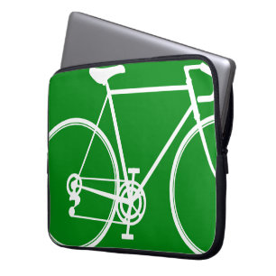 Groene, fietsvriendelijke laptophoes laptop sleeve