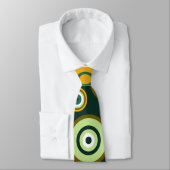 Groene Fifties Abstracte Kunst Stropdas (Gebonden)