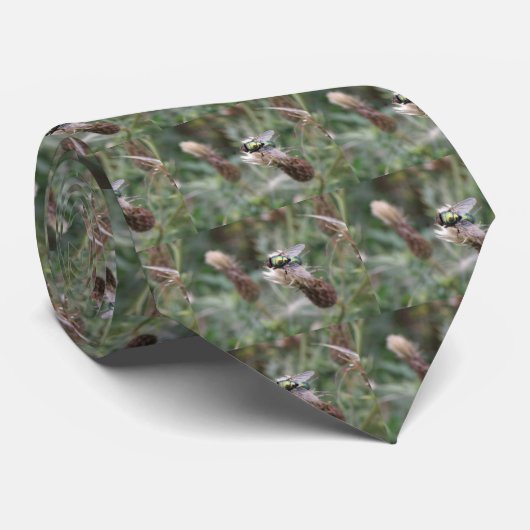 Groene flacon met Macro-Stropdas Stropdas (Opgerold)