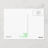 Groene Flits in het Briefkaart van het Roze Luchtr (Achterkant)