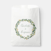 Groene Floral Waterverf Greenery Custom Wedding Bedankzakje (Voorkant)