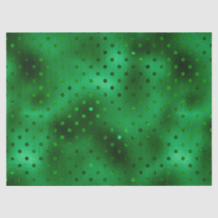 Groene Folie Polka Dot Tissuepapier