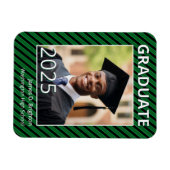 Groene Foto Afstudeerfeest Magneet (Horizontaal)